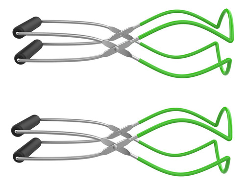 2pcs Canning Jar Lifter Tongs Aço Inoxidável Household Kitc