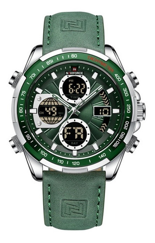 Reloj militar verde analógico digital para hombre Naviforce