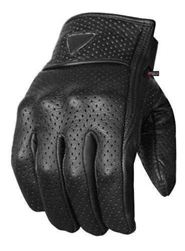 Guantes De Cuero Para Moto Cruiser Premium.