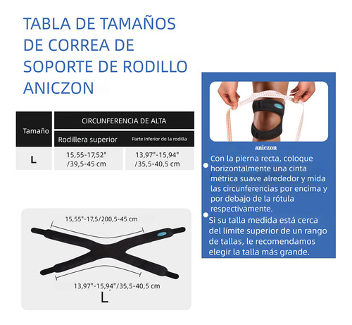 Rodillera Elastica Rodilleras Deportivas Rodillera Ajustable Para La Rodilla Soporte Para Deportes Aniczon