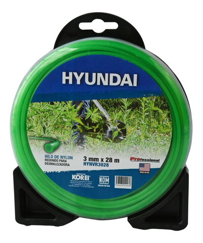 Hilo Hyundai Nylon Redondo Verde 3.0mm X 28m - Hynvr3028