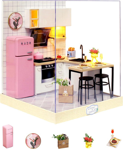 Flever Dollhouse Miniature Diy House Kit Creative Room Con M
