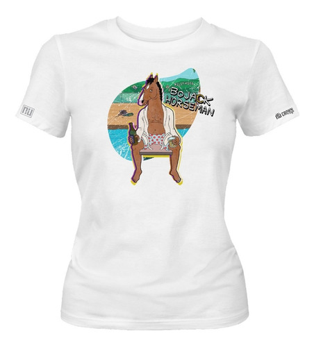 Camiseta Estampada Bojack Horseman Serie Tv Dama Mujer Idk