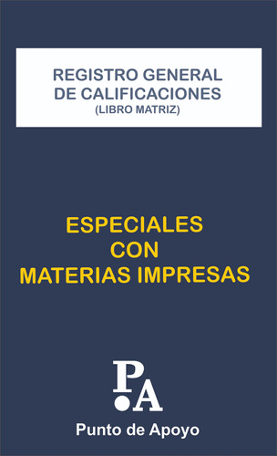 Registro General De Calificaciones - Libro Matriz Planes Imp