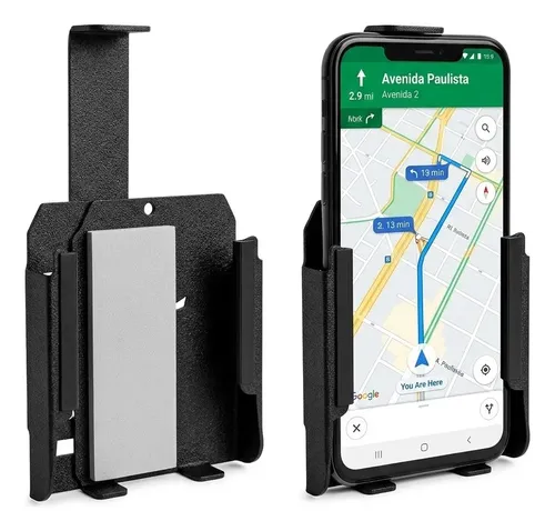Suporte Celular Ferro Moto Universal Reforço Poteção Motoboy