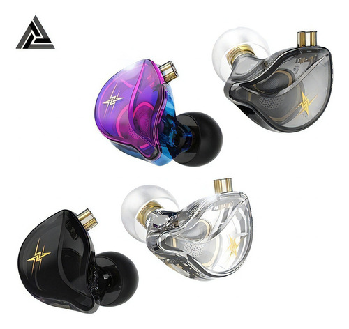 Fone De Ouvido Qkz Zxt S/ Mic Gamer Dj In Ear Pronta Cor Transparente