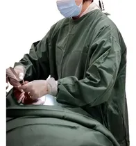 Comprar 4 Kit Paramentação Cirúrgica Odontologia Brim - Verde Mus Pe
