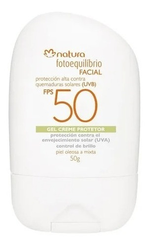 Protector Solar Facial Fps50 Fotoequilbrio Natura Piel Grasa