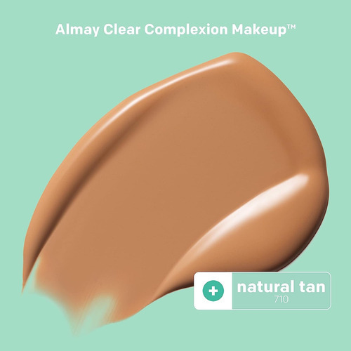Base de maquillaje lĂquida Almay Clear Complexion CLEAR COMPLEXION Base de Maquillaje tono 710 - natural tan - 30mL 28.35g