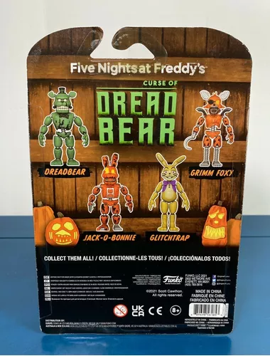 FUNKO Pop! Five Nights at Freddy's Dreadbear Conjunto de 4 bonecos  Dreadbear, Grim Foxy, Glitchtrap e Jack-O-Bonnie