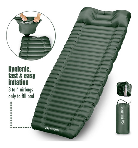 Colchón De Aire Para Acampar Con Almohada Y Reposabrazos