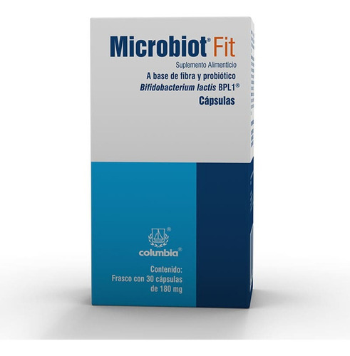 Microbiot Fit Suplemento Fibra Y Probiótico 180 Mg 30 Caps