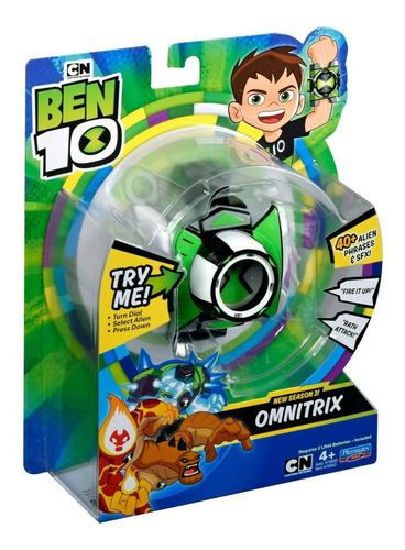 Imagem 3 de 5 de Novo Relogio Ben 10 - Omnitrix Básico - Luz E Som - Original
