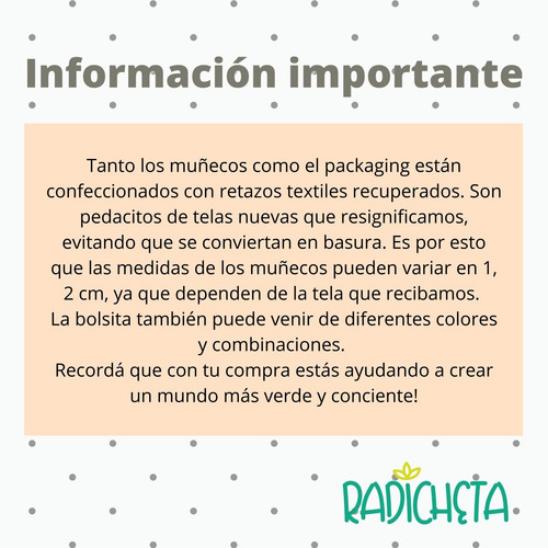 Imagen 7 de 7 de Muñeco De Tela Almohadón Apego Niños Bebés