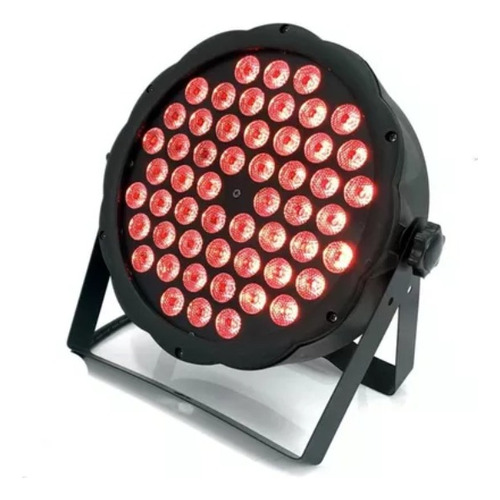 6 Canhao Refletor Led Par 64 Rgb 54 Leds 3w Dmx Dj Triled