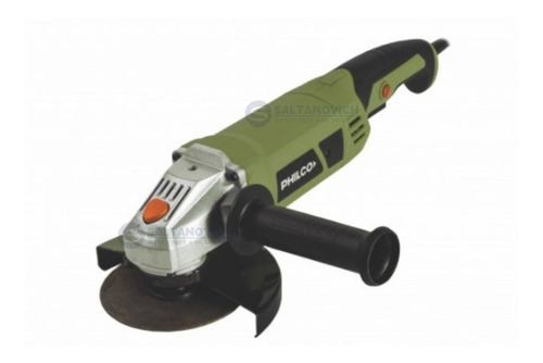 Imagen 3 de 5 de Amoladora Angular Philco Aa1201 1200 W 8000 Rpm 220v Verde