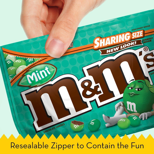 Chocolate Confeito M&m's Sabor Menta Mint Pacote 272,2g