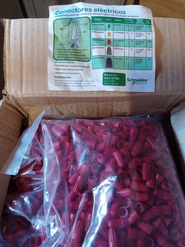 Imagen 2 de 3 de 9 Conectores Para Cables Electricos 6 Bols Plomos Y 3 Rojos