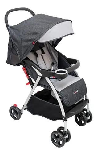 Cochecito Cuna Bebe Reclinable Gris 07 Love173 Changuito