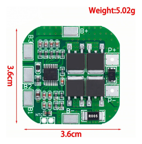 Modulo Carga/descarga Batería Litio 4s 20a 16.8v Arduino 10p
