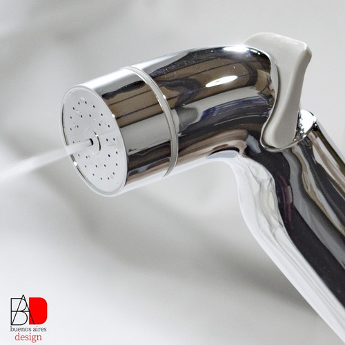 Imagen 4 de 10 de Bidet Duchador P Inodoro Manual Gatillo + Flexible + Soporte