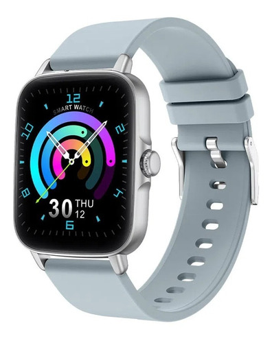 Colmi Smartwatch P28 Grey Silicona Ips 1.69 Android Ios Color de la caja Plateado Color de la malla Plateado Color del bisel Plateado