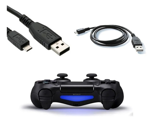 Cable Joystick Ps4 De Carga Dualshock4 Micro Usb 1mt