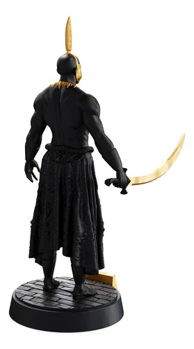Estátua Ogum Umbanda Candomblé - Orixá Guerreiro - Versão 2 Cor Cor Aurum Noctis