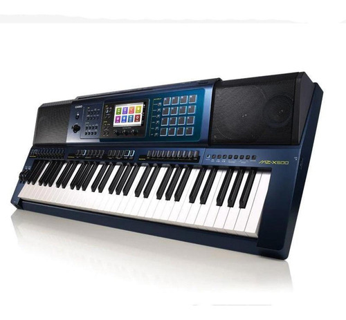 Teclado Casio Arranjador Sintetizador Mz-x500 61 Azul Mzx500