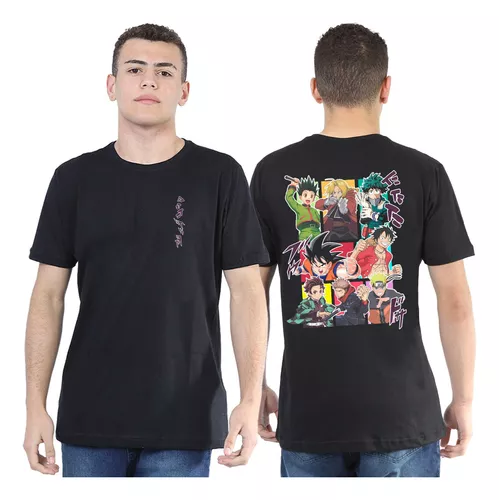 Camiseta t-shit 100% Algodao Tamanho especial Personagens Anime