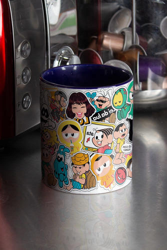 Caneca Turma Da Mônica Stickers