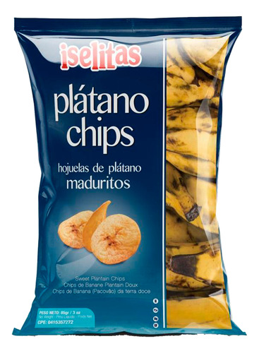 Plátanitos Chips Maduritos Iselitas 85g (2 Unds)