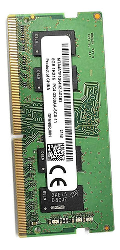 Memoria Ram Ddr4 De 8 Gb A 3200 Mhz, Pc4-25600, 1,2 V, Sodim