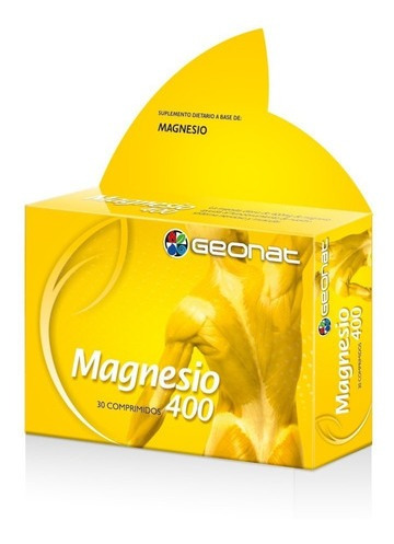 Geonat Magnesio 400 Sistema Nervioso Y Muscular 30 Comp