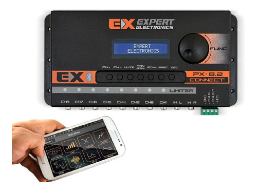 Processador Expert Px8 Limiter 8 Ch Px8.2 Bluetooth Banda