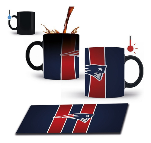 Taza Mágica 11 Oz Nfl Patriots New England Mod2