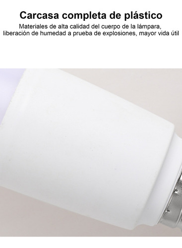 Bombilla Led 18vatios, Luz Diurna 6500k, Base E26 6pz Blanco Frío
