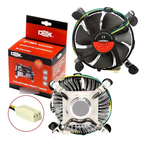 Imagem 2 de 6 de Cooler Processador Intel Lga 775 1150 1151 1155 1156 Box