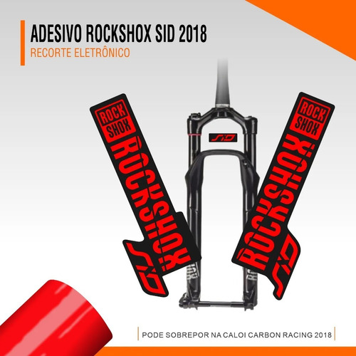 Adesivo Rock Shox Sid 2018 - Envio Grátis Para Todo Brasil