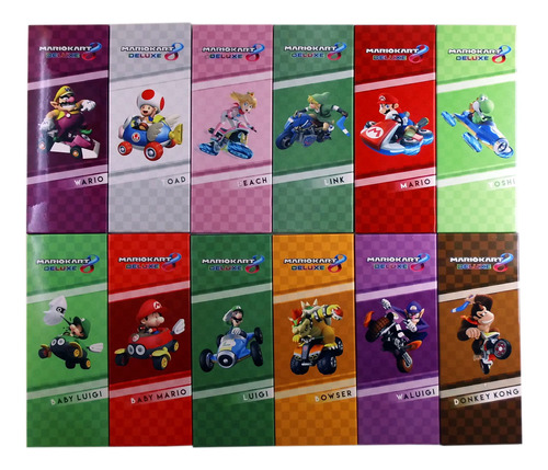 Placas Metalicas Ilustradas Mario Kart Collection 25,5cm