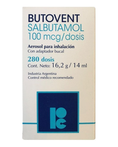 Butovent Inhalador 280 Dosis (salbutamol)