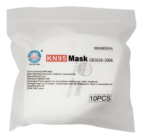 Imagen 4 de 9 de Respirador / Tapabocas/ Mascarilla Kn95 - Nan Qi Xing