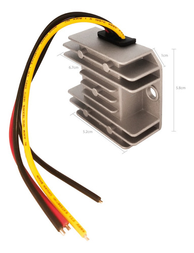 Imagen 3 de 6 de Convertidor De Tension 24vdc A 12vdc 6a