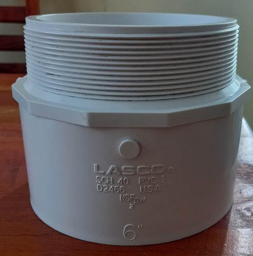 Adaptador Macho 6 Lasco, Cd-40 Ingles, 1 Pieza