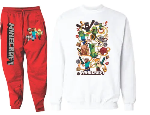 Conjuntos Sudadera+buzo Cr Minecraft Games