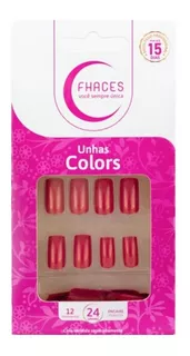 Unhas Postiças Colors Discretamente Fashion 24 Unidades Fhac