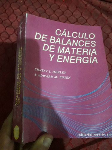 Libro Calculo De Balances De Materia Y Energia Henley