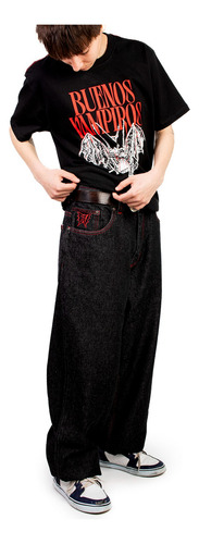 Pantalon Woodoo Hubbsi X Buenos Vampiros - Negro