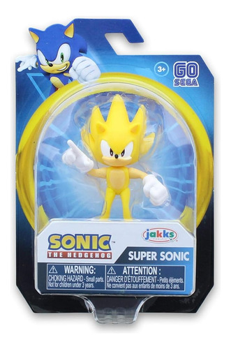 Sonic The Hedgehog Acción Figura 2.5 Pulgadas Super Sonic Ju