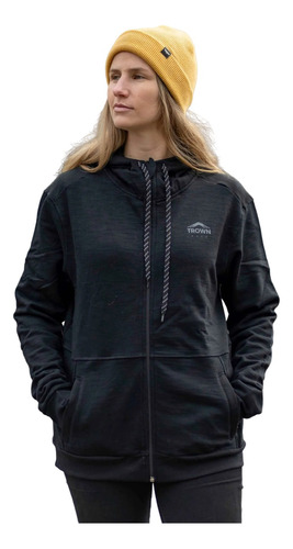 Campera Canguro Buzo Trown Full Zip Sport Hombre Mujer